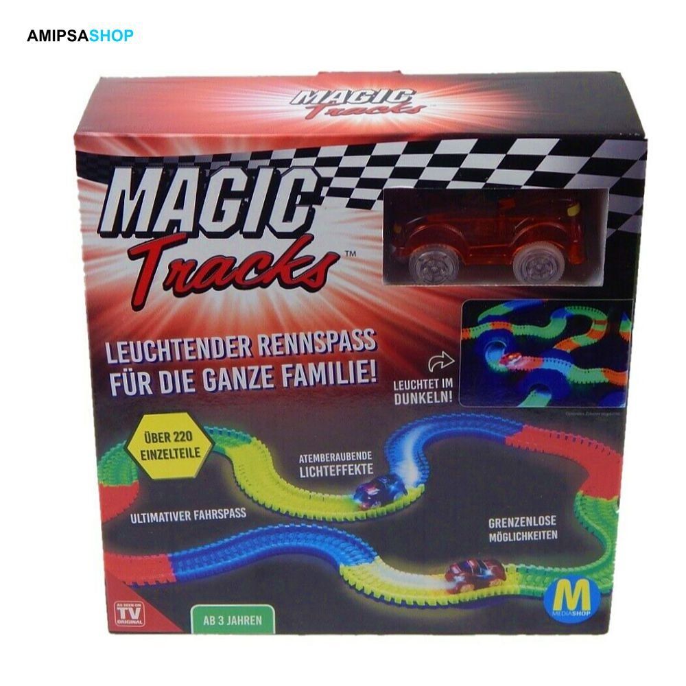 Piste: Magic Track Rennbahn über 220 teilig Set – Nuovo e nell'imballaggio originale da Spreitenbach venduto da mario-shop.xs