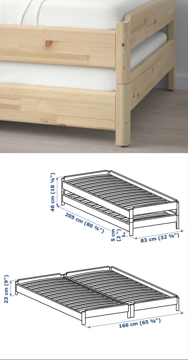 Letti: Stackable bed pine 80x200cm like new – Usato da Egg b. Zürich venduto da EZ7