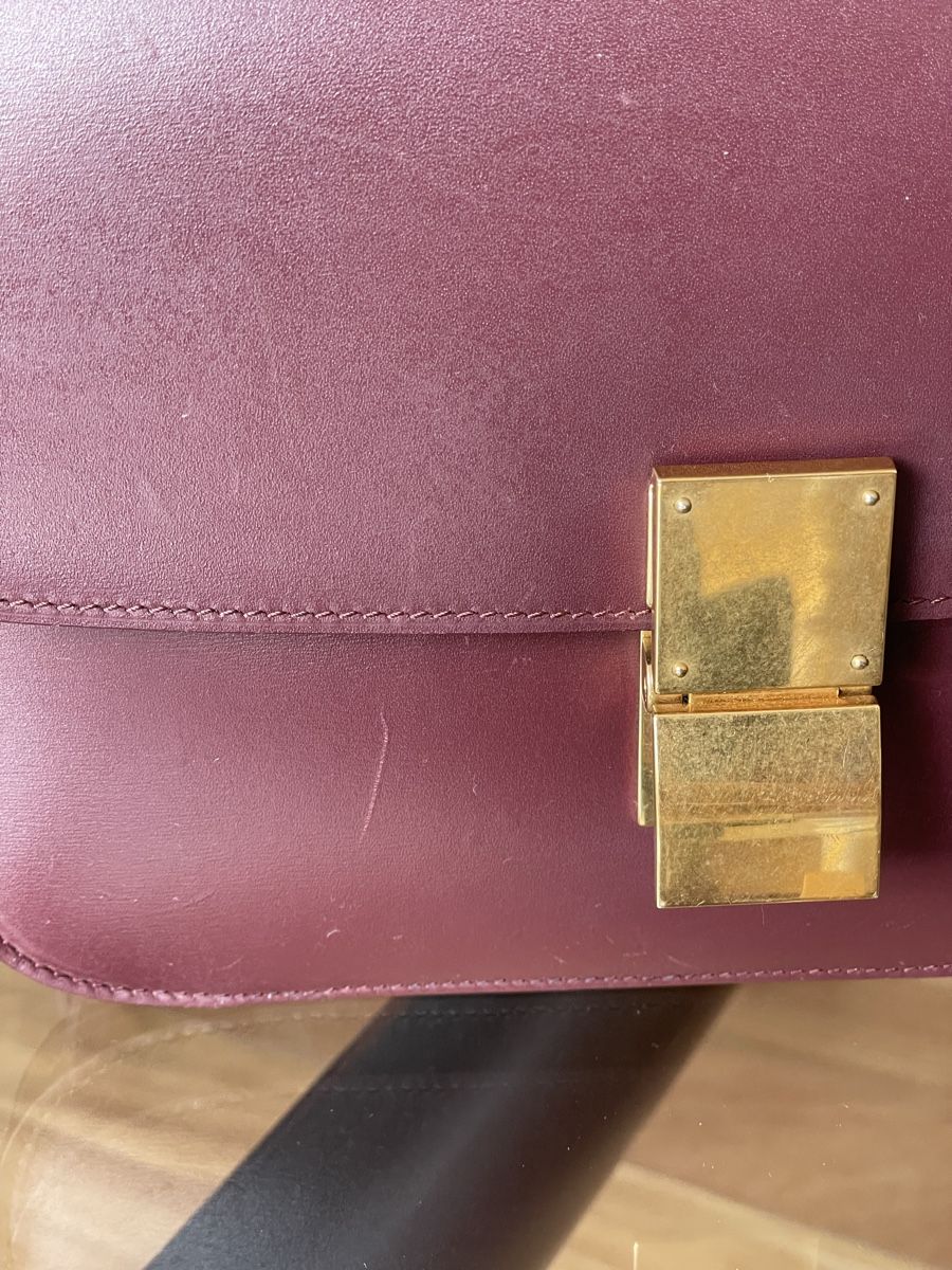 Celine Taschen für Damen: Celine Box Bag medium, Burgundy Color – Gebraucht aus Cologny von Jul_ez 5