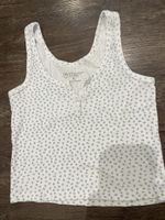 Damen Top weiss geblümt Gr. S