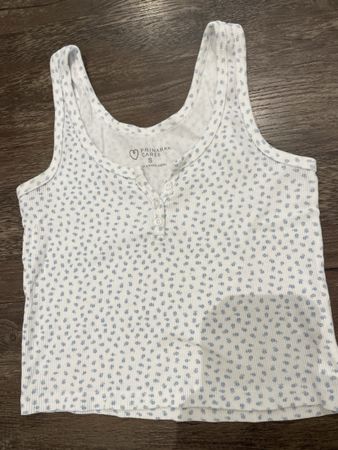 Damen Top weiss geblümt Gr. S
