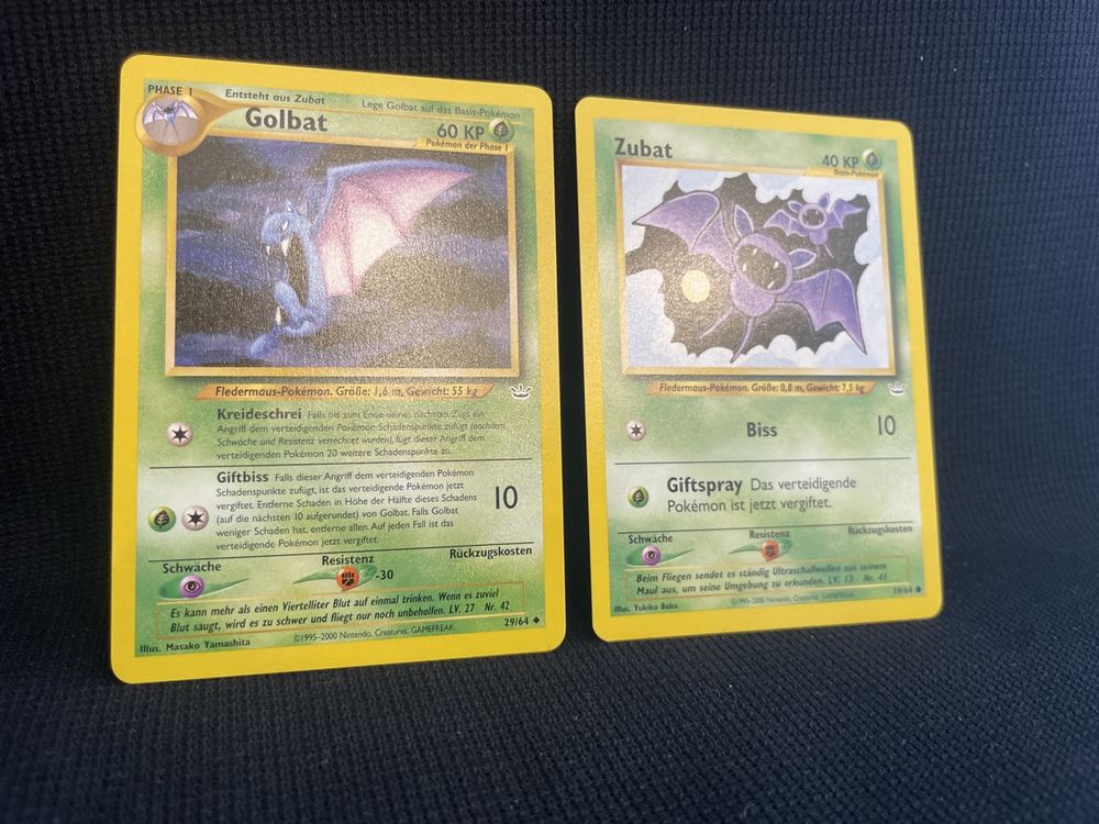 Golbat Zubat 59/64 29/64 neo revelation pokemon vintage | Kaufen auf ...