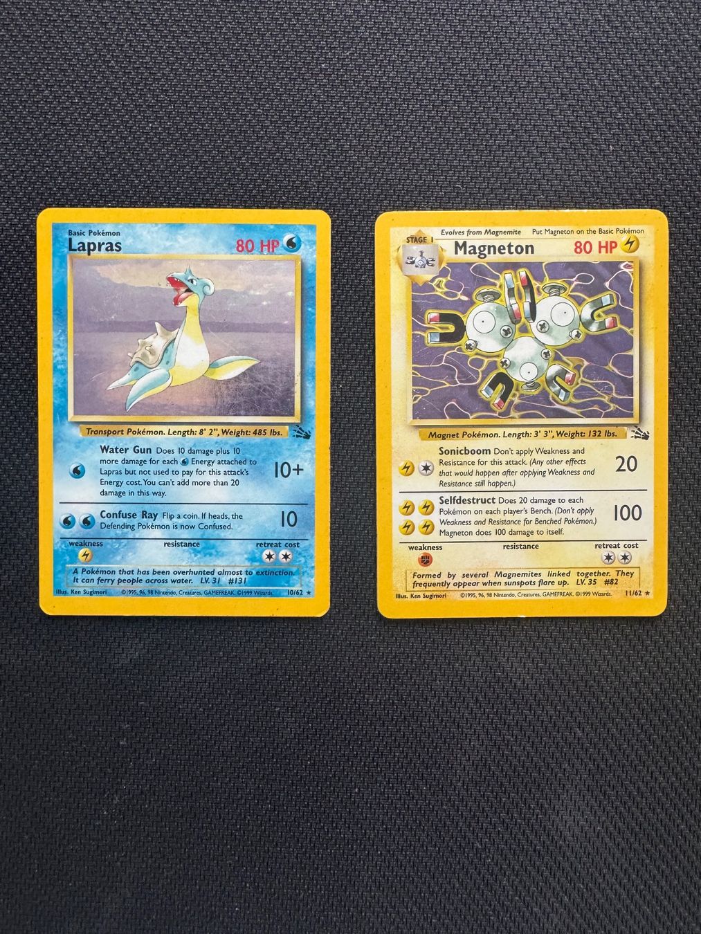 Pokémon Carte collezionabili: Fossil Holo Duo - Lapras and Magneton – Usato da Cadro venduto da kiks27