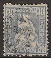 CH041 - Helvetia assise 41 vollstempel