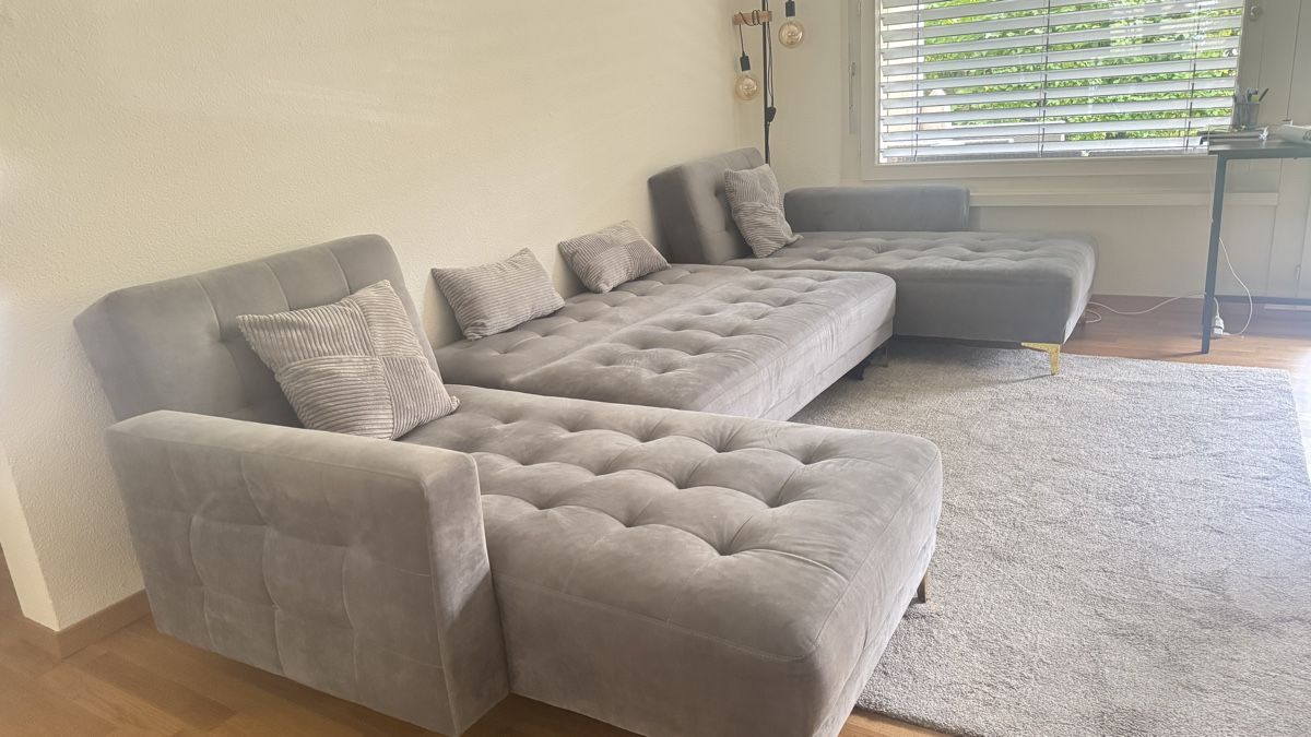 Divani: 5 Seater U-Shaped Modular Velvet Sofa – Usato da Stallikon venduto da F_K_25 1