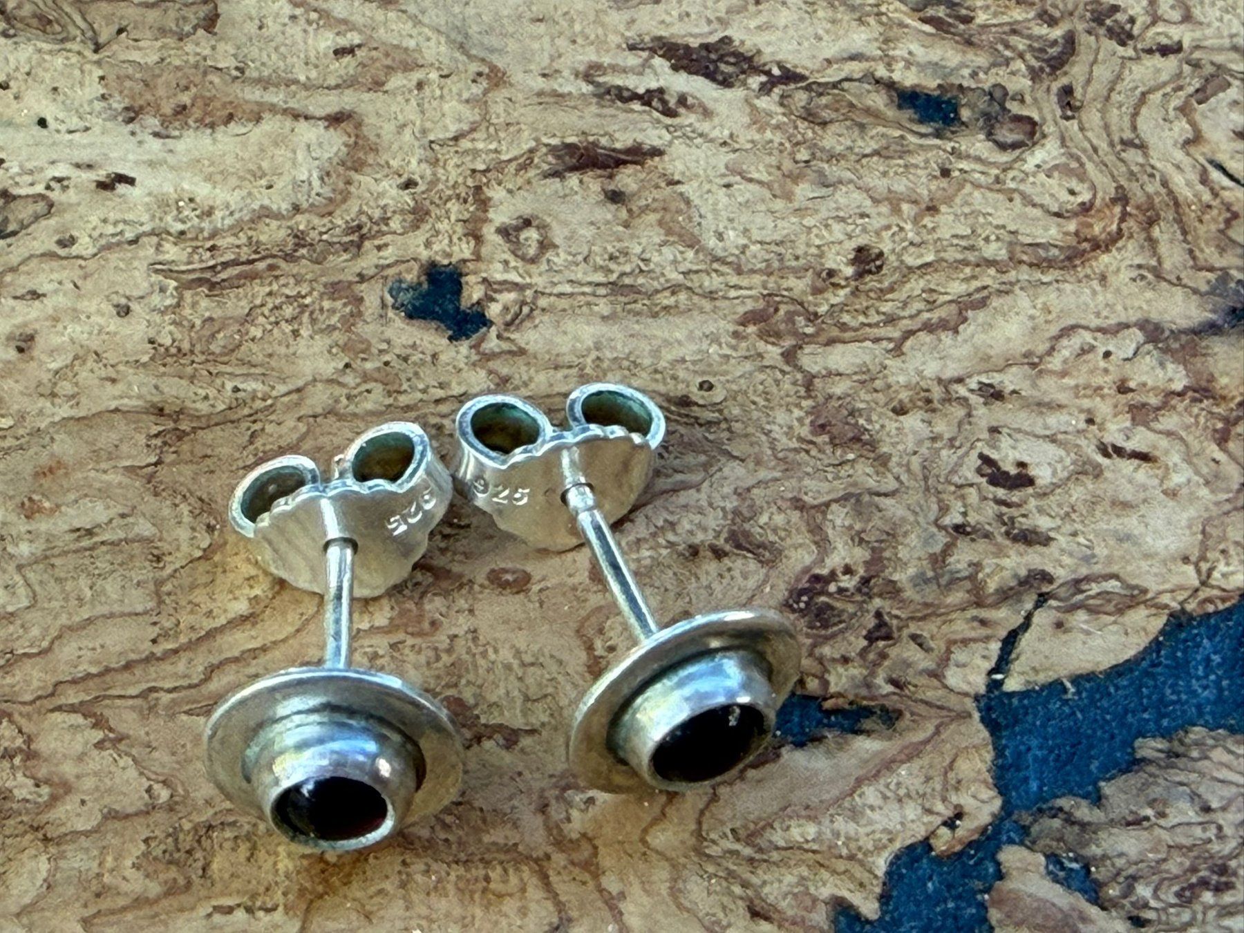 Orecchini pendenti & Orecchini a lobo: Silber-Ohrstecker 925, mit Granatstein – Usato da Liestal venduto da Nizli 2
