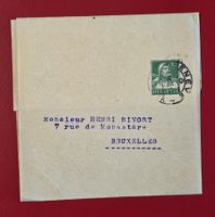 GANZSACHE STREIFBAND TELL GENEVE BRUXELLES BELGIEN 1923