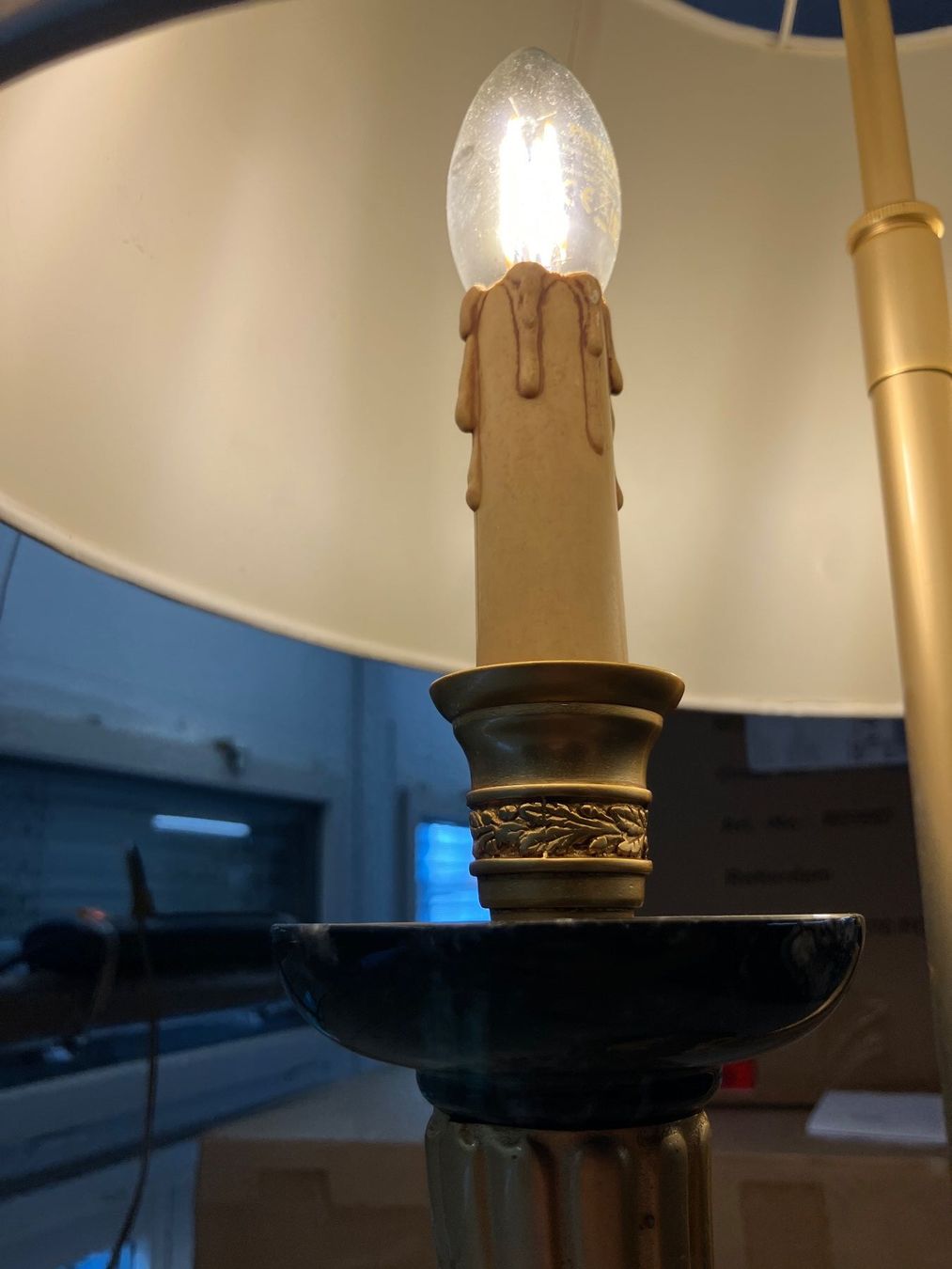 Lampade: Tischlampe, Goldfarben, Vintage Stil – Usato da Dübendorf venduto da sdbu-frappant 2
