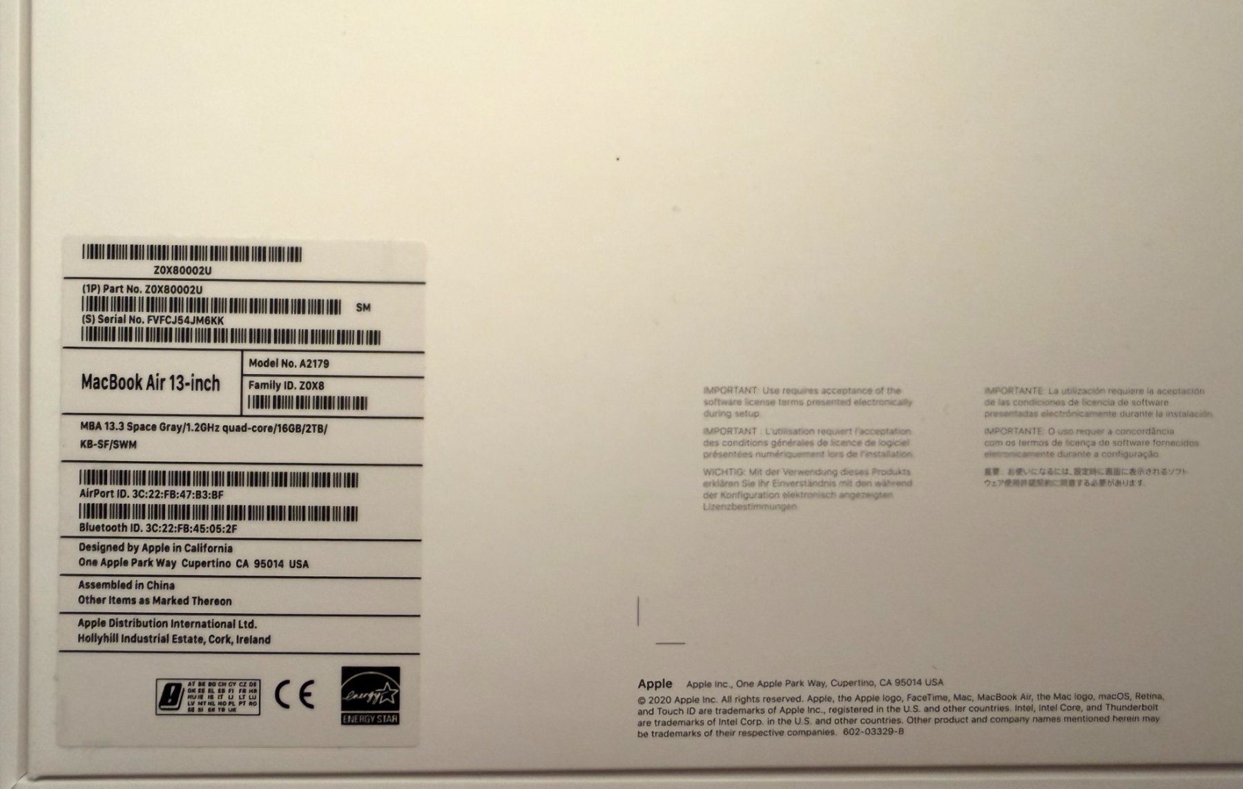 Apple Notebook: MacBook Air 13" 2020 Intel Core i7 | 16 GB RAM | 2 TB SSD – Usato da Zürich venduto da Roksan 5