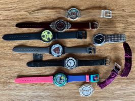 Swatch Uhren Sammlung