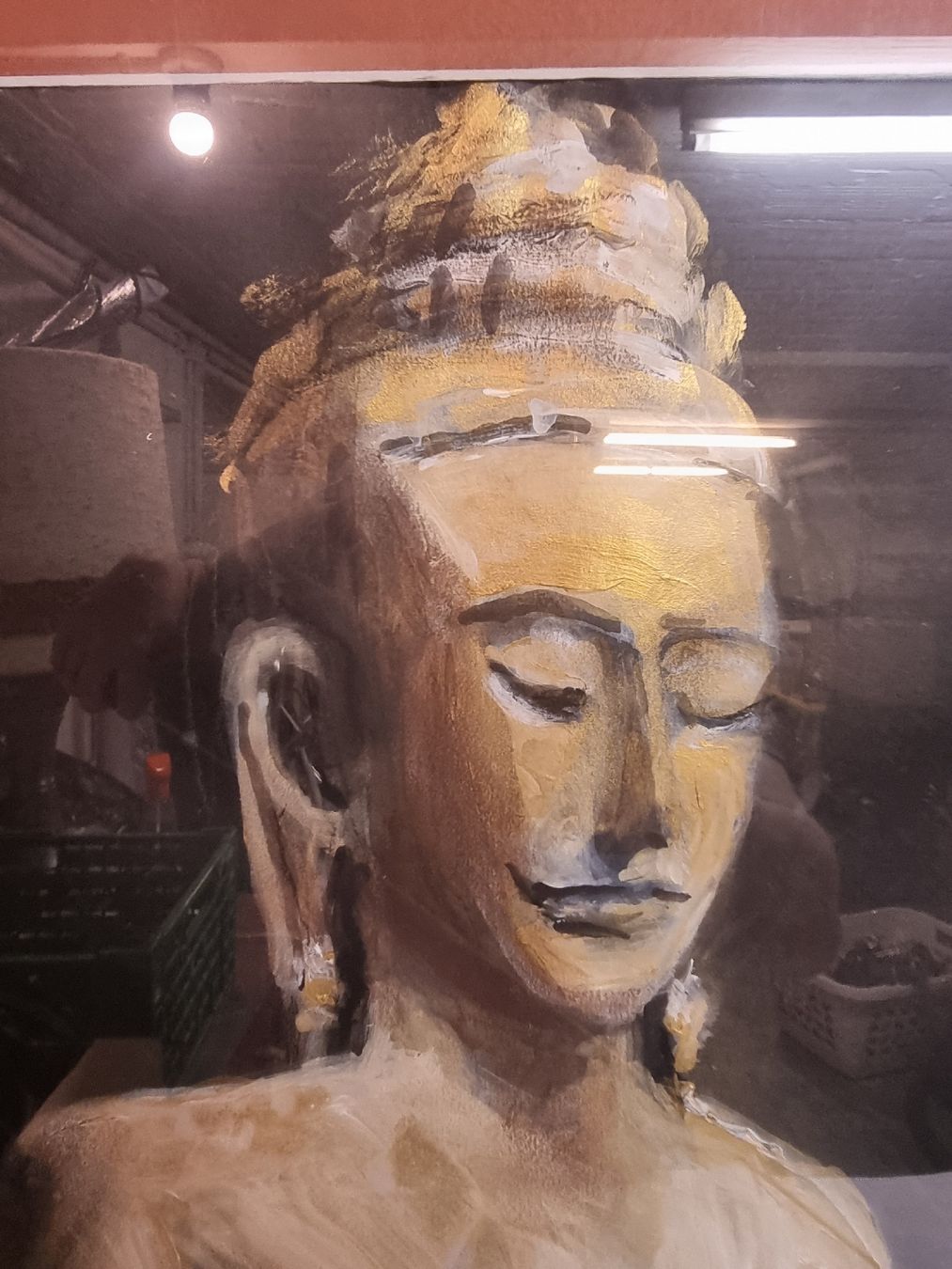 Dipinti: Buddha Bild, gerahmtes Original Gemälde, neuwertig – Usato da Zürich venduto da Budget-Brocki 6