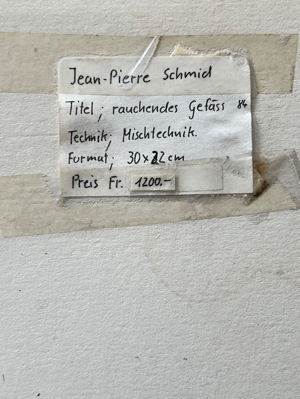 Gemälde: Jean-Pierre Schmid Mischtechnik Gemälde im Echtgoldrahmen 84 – Gebraucht aus Adliswil von buch_und_kunst 7