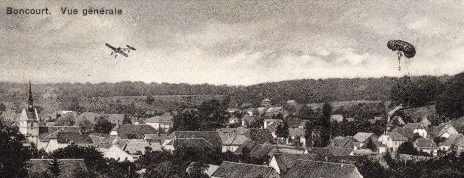 Ansichtskarten: Boncourt  JU   et avion – Gebraucht aus Brig von Valcards54 1