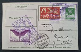 1926 : AK Le Locle  - Erstflug mit F12