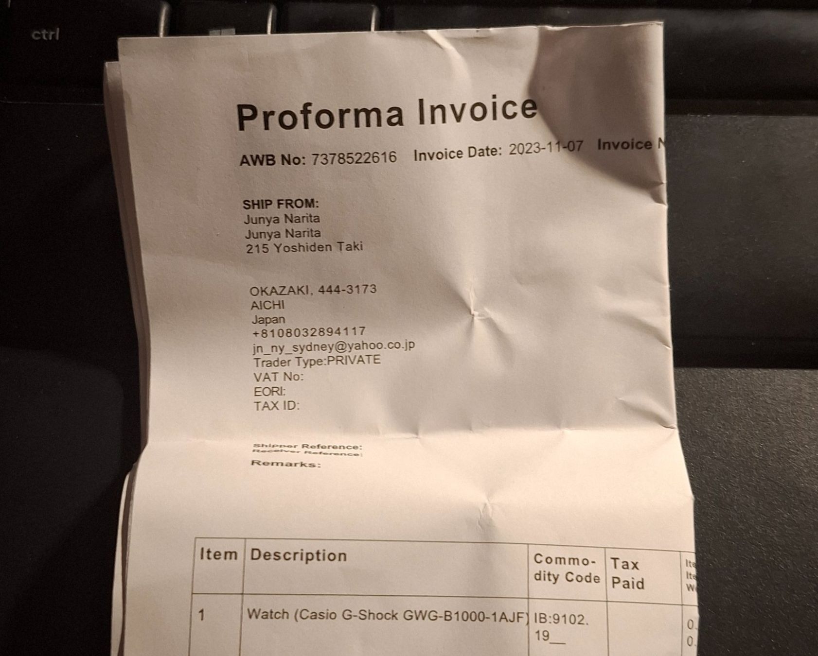 Casio Uhren: Casio G-Shock Gwg-B1000-1aer 52.10 mm Versand+Verpackung – Gebraucht aus Chur von Giffa-04-06 1