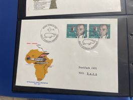 Mittelholzer Afrika Gedenkflug 1927-1977, Briefmarke top!