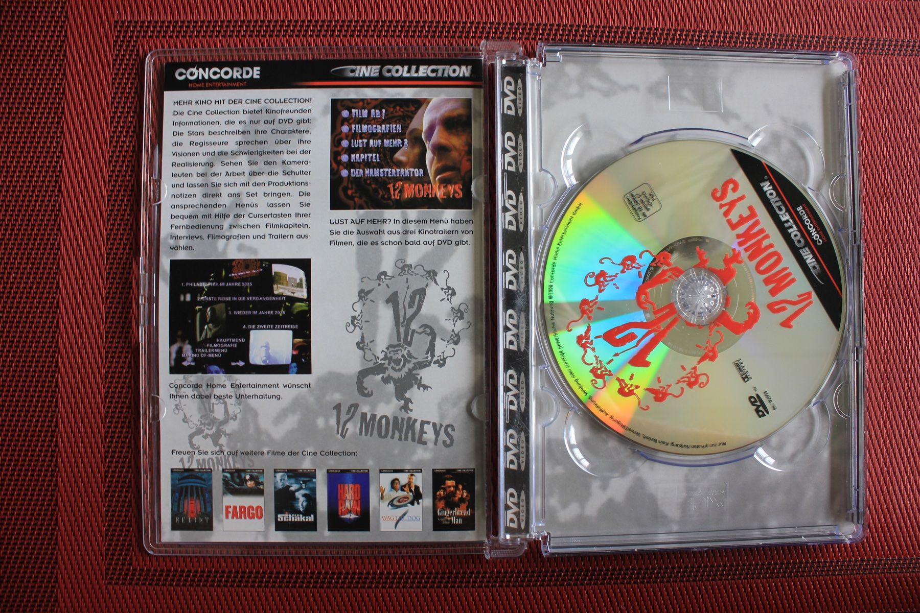 Tutti i DVDs: 12 Monkeys, Terry Gilliam | DVD | – Usato da Geroldswil venduto da Schlumpfine1973 1