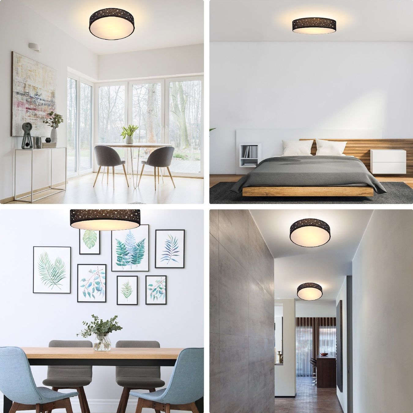 Kronleuchter & Deckenlampen: Deckenlampe Schwarz - Sternenglitzer – Neu und originalverpackt aus Winterthur von aredo 9