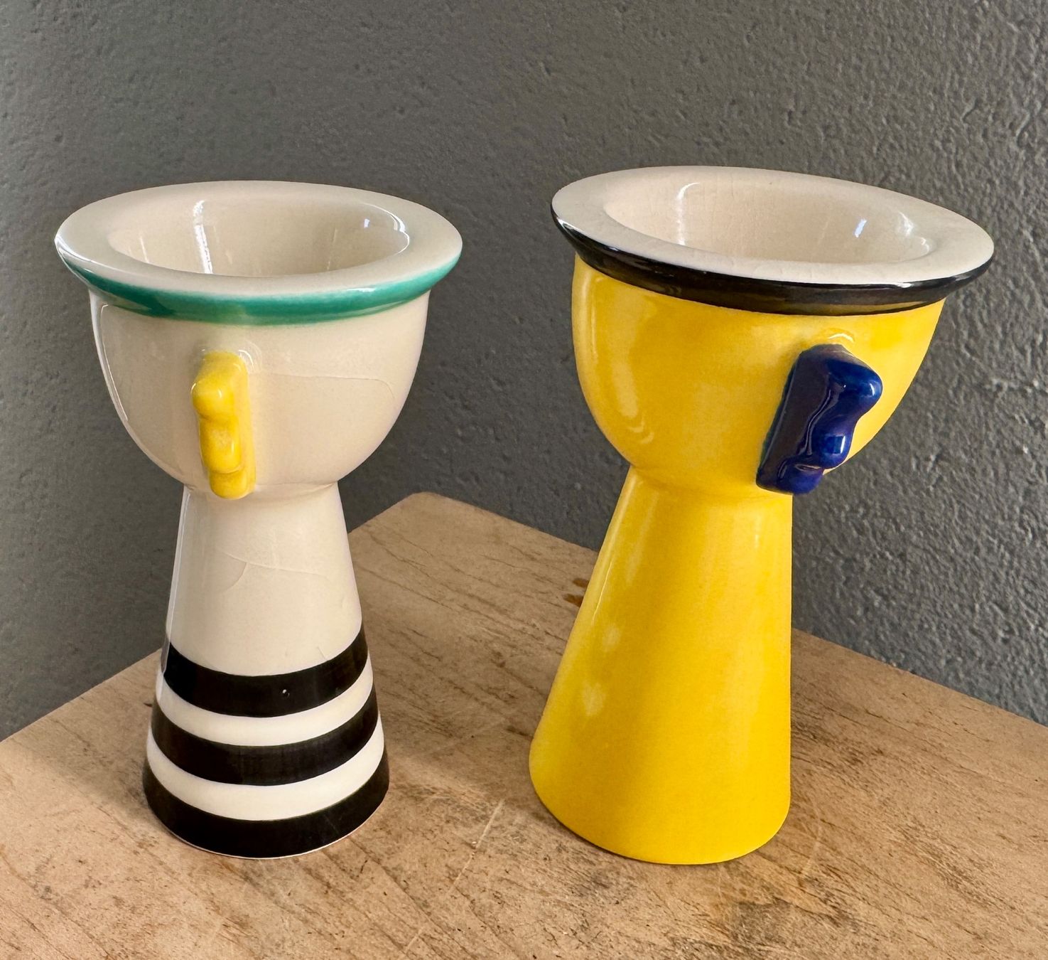 Sonstiges Geschirr: 2 lässige vintage Eierbecher Küken – Gebraucht aus Rothrist von Luckywinner 2
