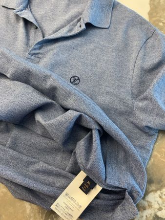 Polohemd Louis Vuitton Herren Grösse XL blau neuwerig 