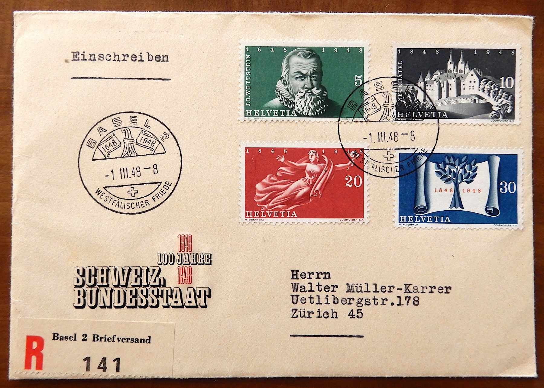 Alle Briefmarken: Flugpost, NABRA 1938 & 2 weitere schöne Briefe – Gebraucht aus Luzern von Johann7 2