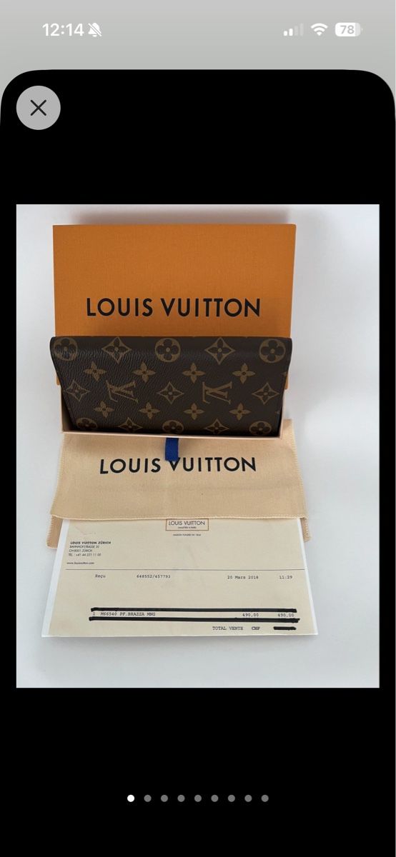 Louis Vuitton Portafogli: Portefeuille Louis Vuitton Monogram Brazza comme neuf  – Nuovo (secondo la descrizione) da La Chaux de fonds venduto da car_f9yg