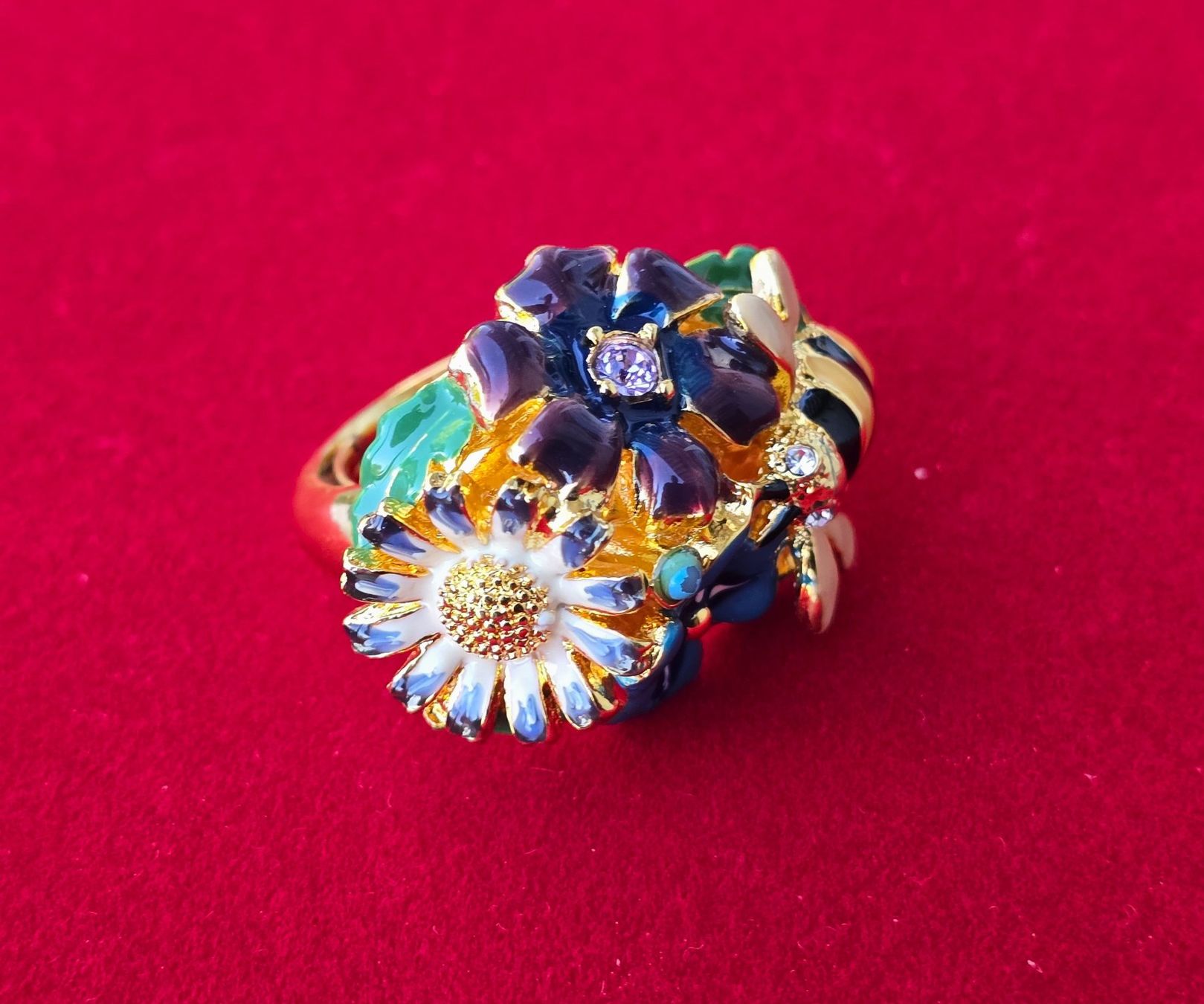 Anelli: KENNETH LANE Ring mit Blumen, Vintage, NEU, Gr. 7 oder EU 53 – Nuovo (secondo la descrizione) da Kloten venduto da xenia-ainex