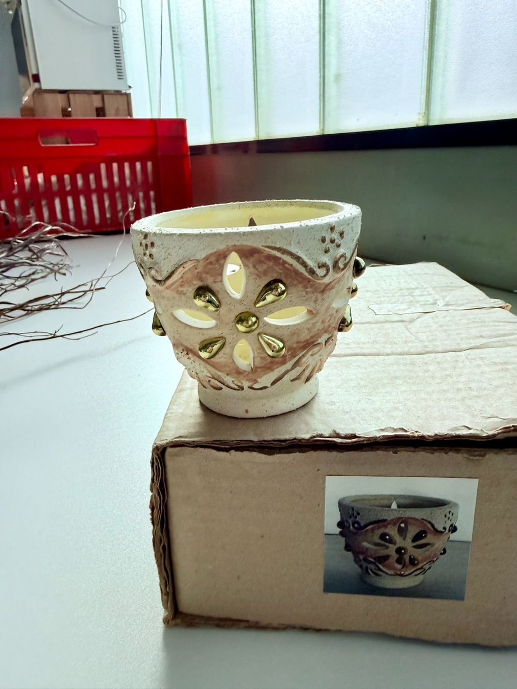 Tutte le decorazioni: Teelichter Tontöpfli NEU – Nuovo e nell'imballaggio originale da Rossrüti venduto da Workoholic63