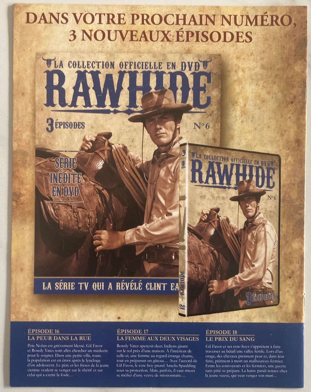 Tutti i DVDs: CLINT EASTWOOD - RAWHIDE N°5 – Usato da Poliez-Pittet venduto da Newtown-Records 2