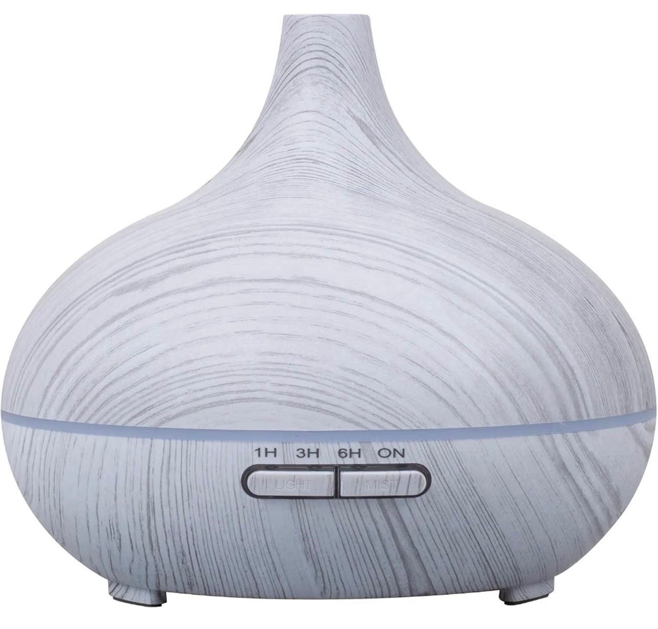 Duftöldiffusoren: Aroma Diffuser 300ml mit LED Licht Holzoptik grau – Neu und originalverpackt aus Basel von Seifehuesli 1