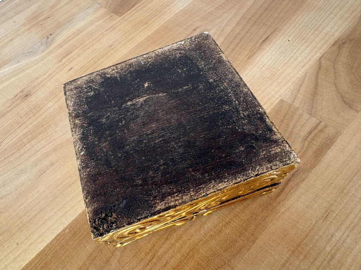 Portagioie: Holz Box Dose mit Bild von Kind – Usato da Rümlang venduto da SchumBru10 4