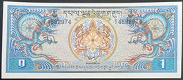 Bhutan 1 Ngultrum ND (1981-1985) - non circ./unz