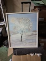 Gemälde Winterlandschaft von Looser signiert 1983 gerahmt
