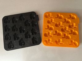 2x Formen für Halloween-Kekse oder Eiswuerfel (Geister)