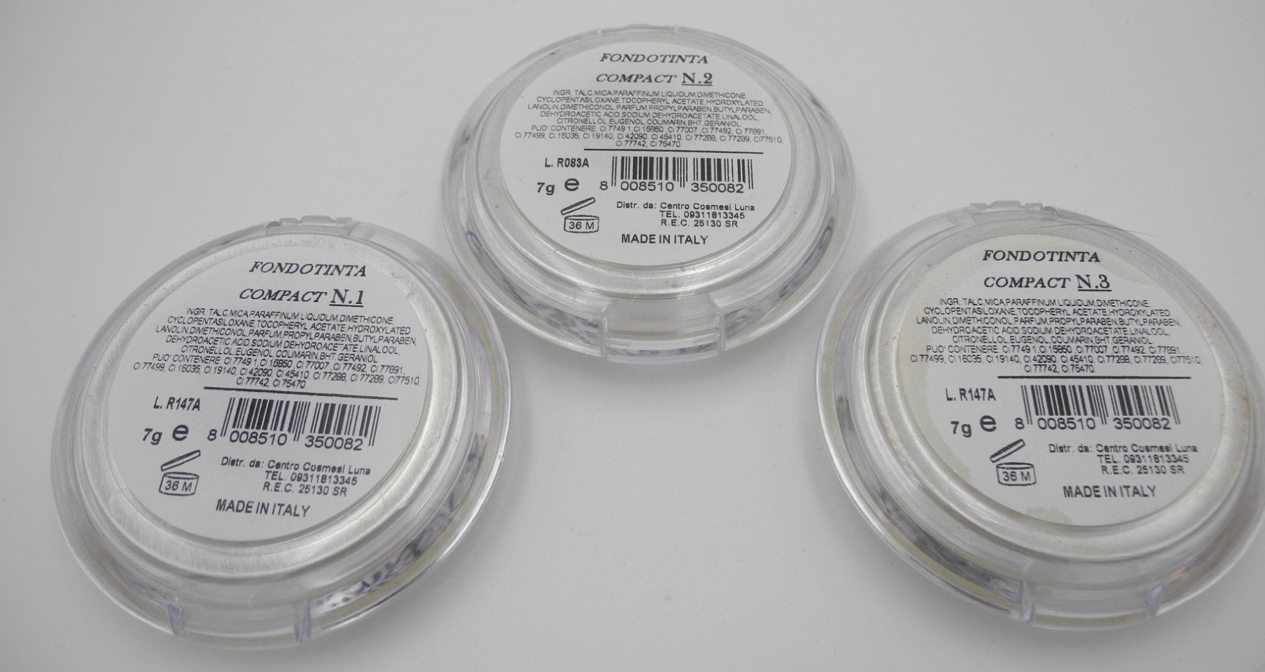 Make-up: Luna Cosmetics 3 Stk. Foundation Compact, Nr. g9 – Nuovo (secondo la descrizione) da Kottwil venduto da Crazyrolf 2