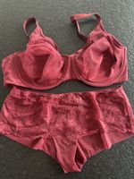 Triumph bordeauxfarbenes Dessous-Set, Grösse 90C/42