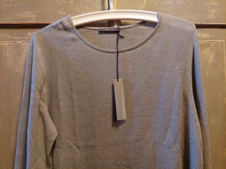 G White . WO510 - Blusa Girocollo grigio - L