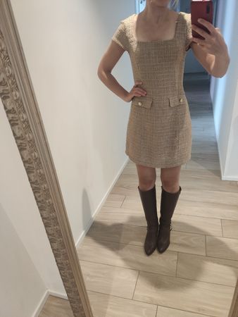 Tweed-style Kleid Gr. S/XS