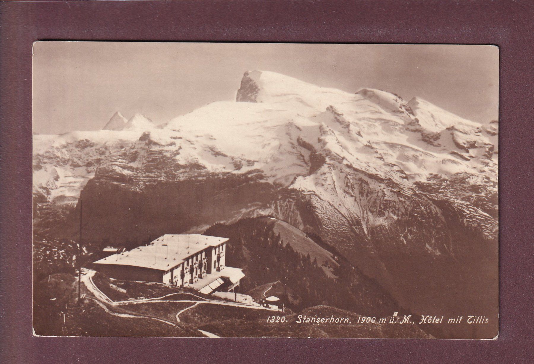 Ansichtskarten: STANSERHORN - Hotel - Titlis - 1917 – Gebraucht aus Pully von nicecards