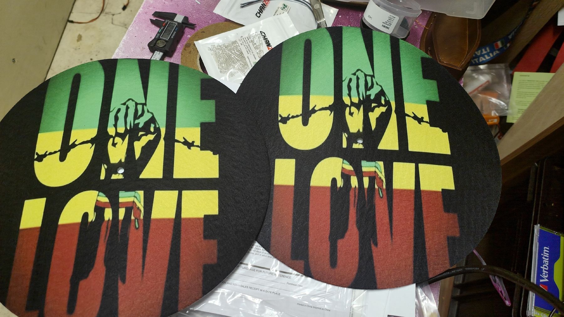 Dischi in vinile: slipmats 2 stk – Nuovo (secondo la descrizione) da Schöftland venduto da magicX01