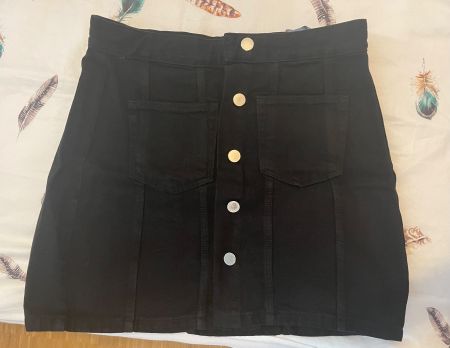 Zara Jupe Jeans schwarz