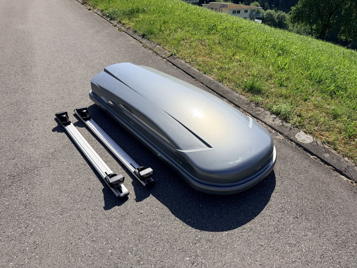 Box da tetto: Miocar Dachbox inkl. Thule Dachträger – Usato da Adligenswil venduto da anvil3001 2
