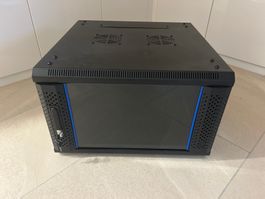6 HE Serverschrank, Wandgehäuse, mit Glastür
