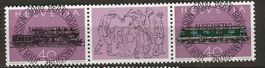V0668 - 100 ans du Gotthard se tenant   vollstempel