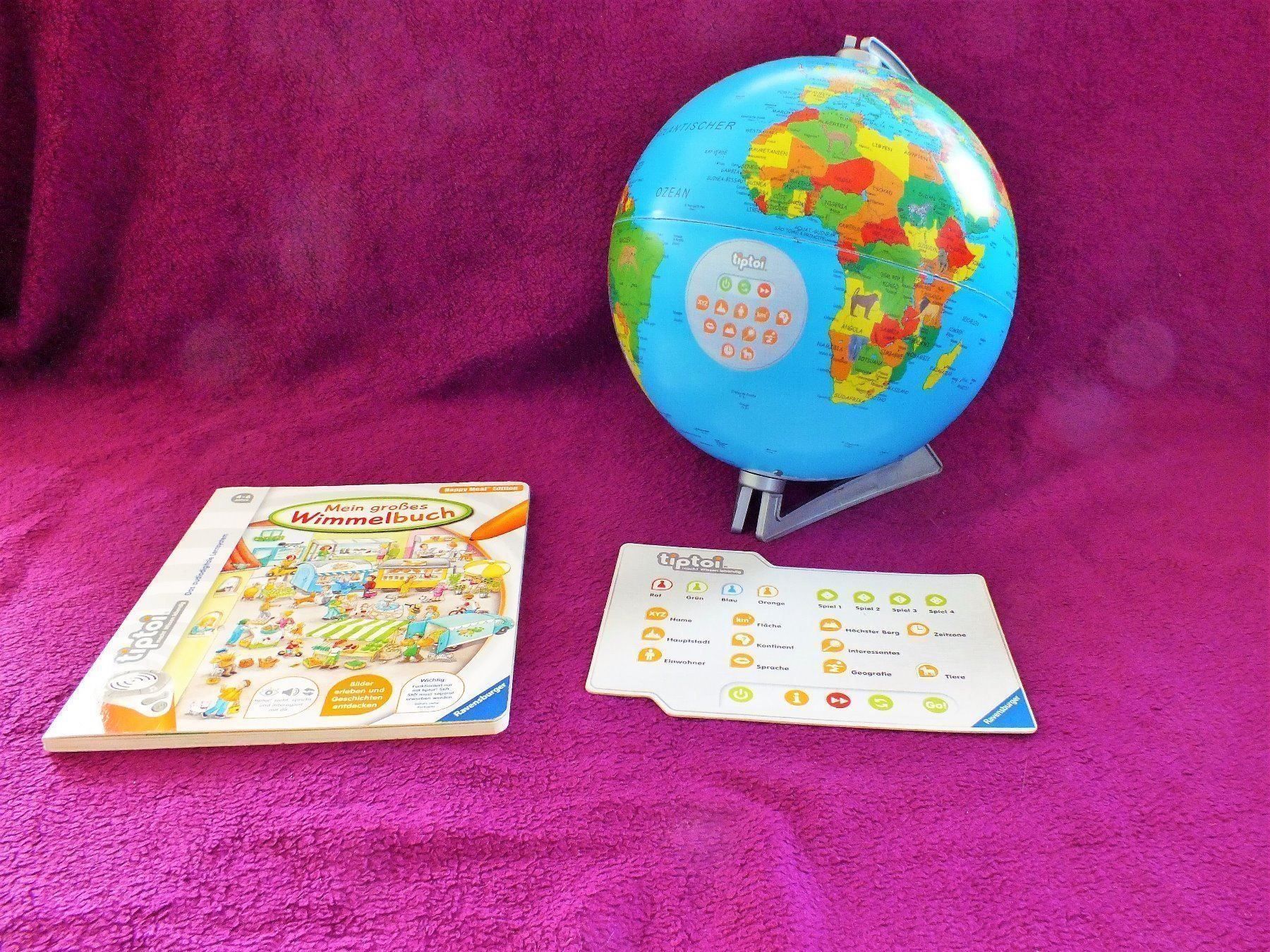 Ravensburger Giochi: tiptoi interaktiver Globus + Wimmelbuch – Usato da Müllheim Dorf venduto da Seeeule01 1