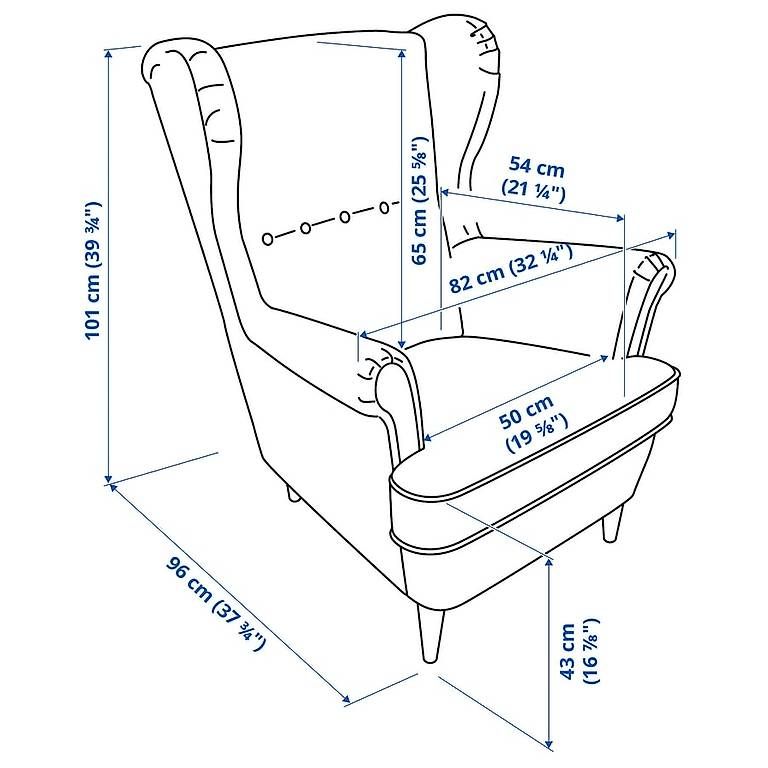 Ikea Poltrone: IKEA STRANDMON Ohrensessel, super Zustand – Usato da Olten venduto da Loersen 1