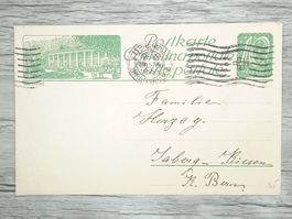 TR70 Carte Postale + Timbre Suisse 1923