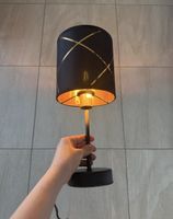 2 Nachttischlampen in Schwarz-Gold wie neu, nie benutzt