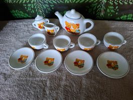 Niedliches, Vintage Kinderservice Teddy-Bär Design,neuwertig