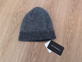 Kappe grau, aus 100% Baby Alpaca!